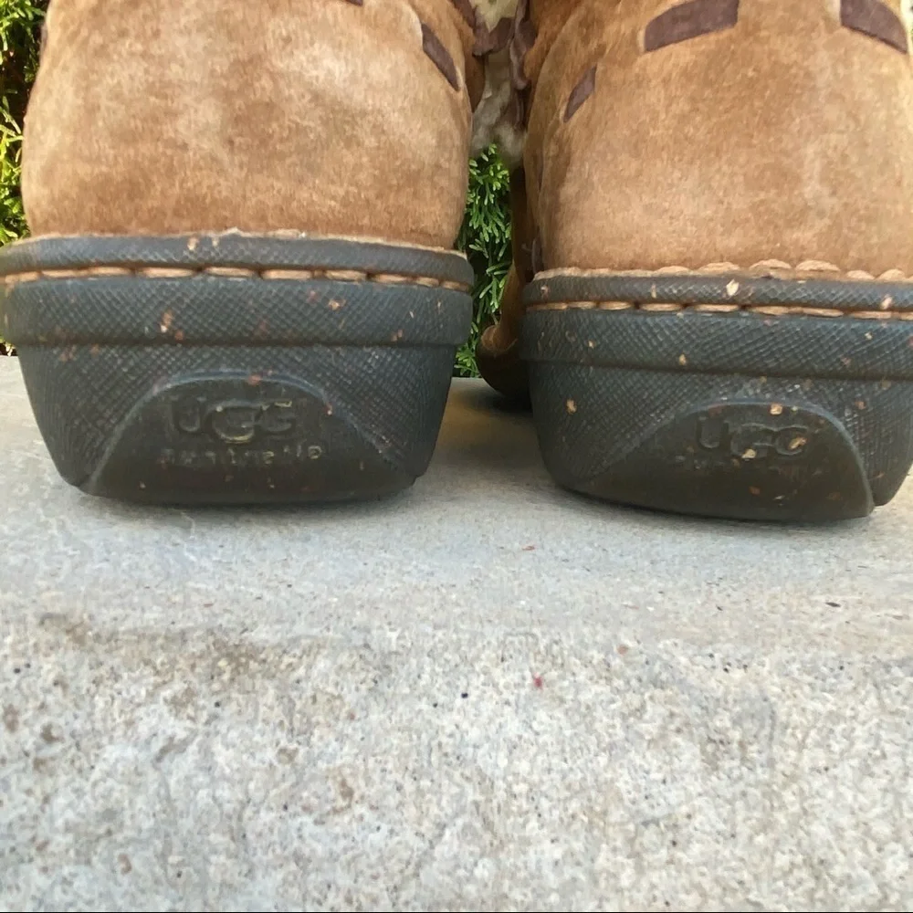UGG Elijo Tan Suede Winter Boots size 7